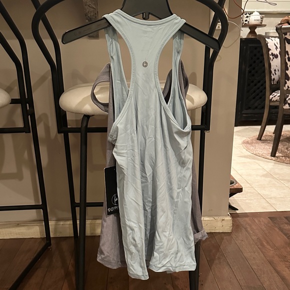 2 PACK! Light Blue Racerback Tank Top - Picture 1 of 5